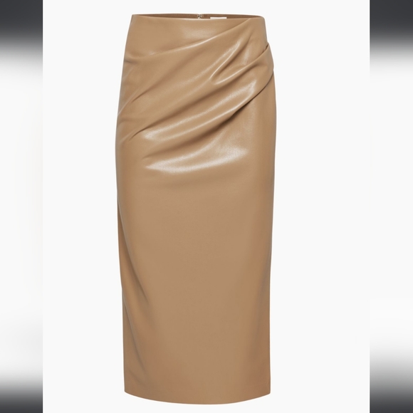 Vegan Leather Maxi Skirt - Picture 1 of 8